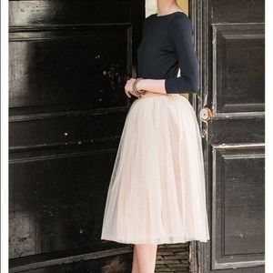 Ivory tulle skirt